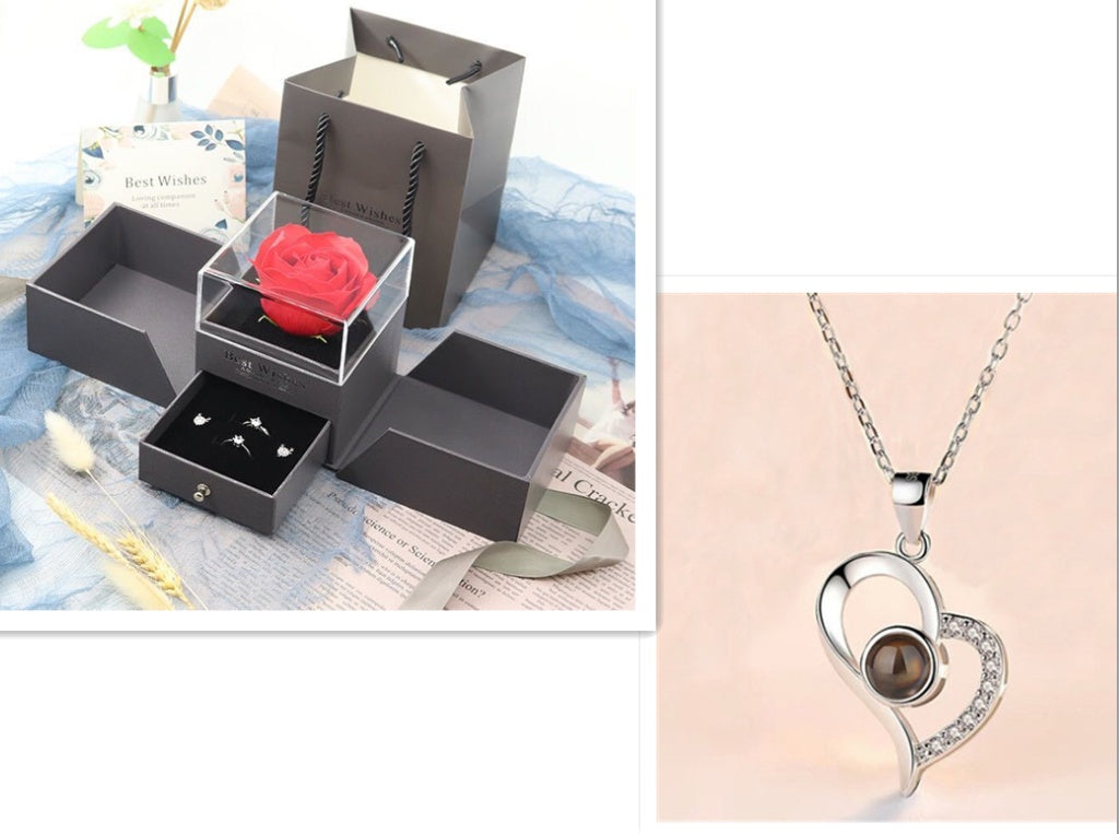 Wedding Rose Necklace Gif