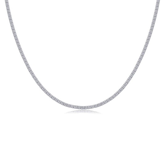 Luxury Winter Lake Diamond Necklace