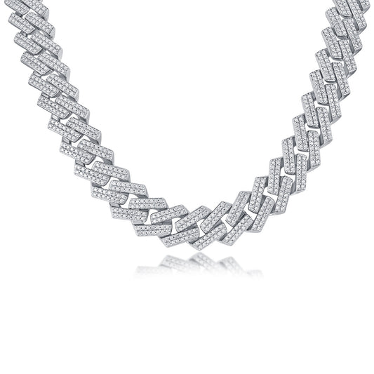 Luxury Fashion Diamond Silver Necklace