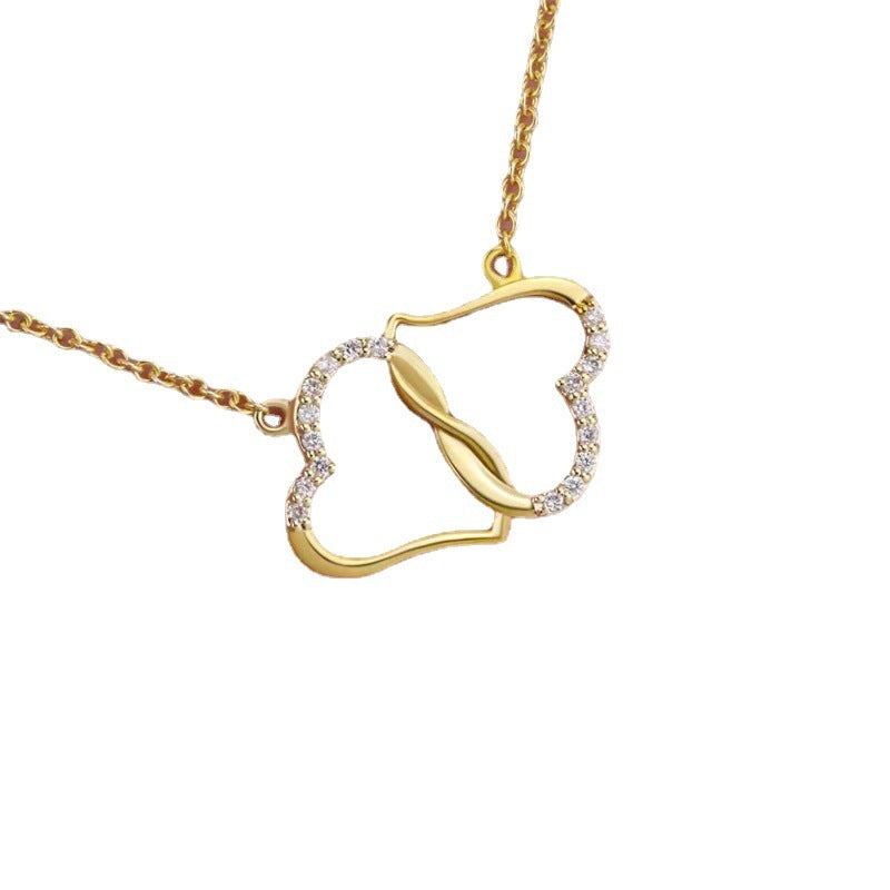 Rhinestone Heart Necklace